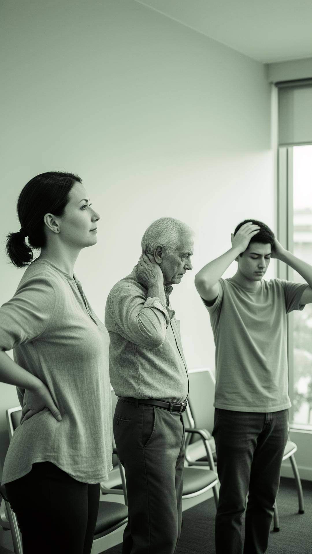 Patients with back, neck and tension pain seeking holistic care